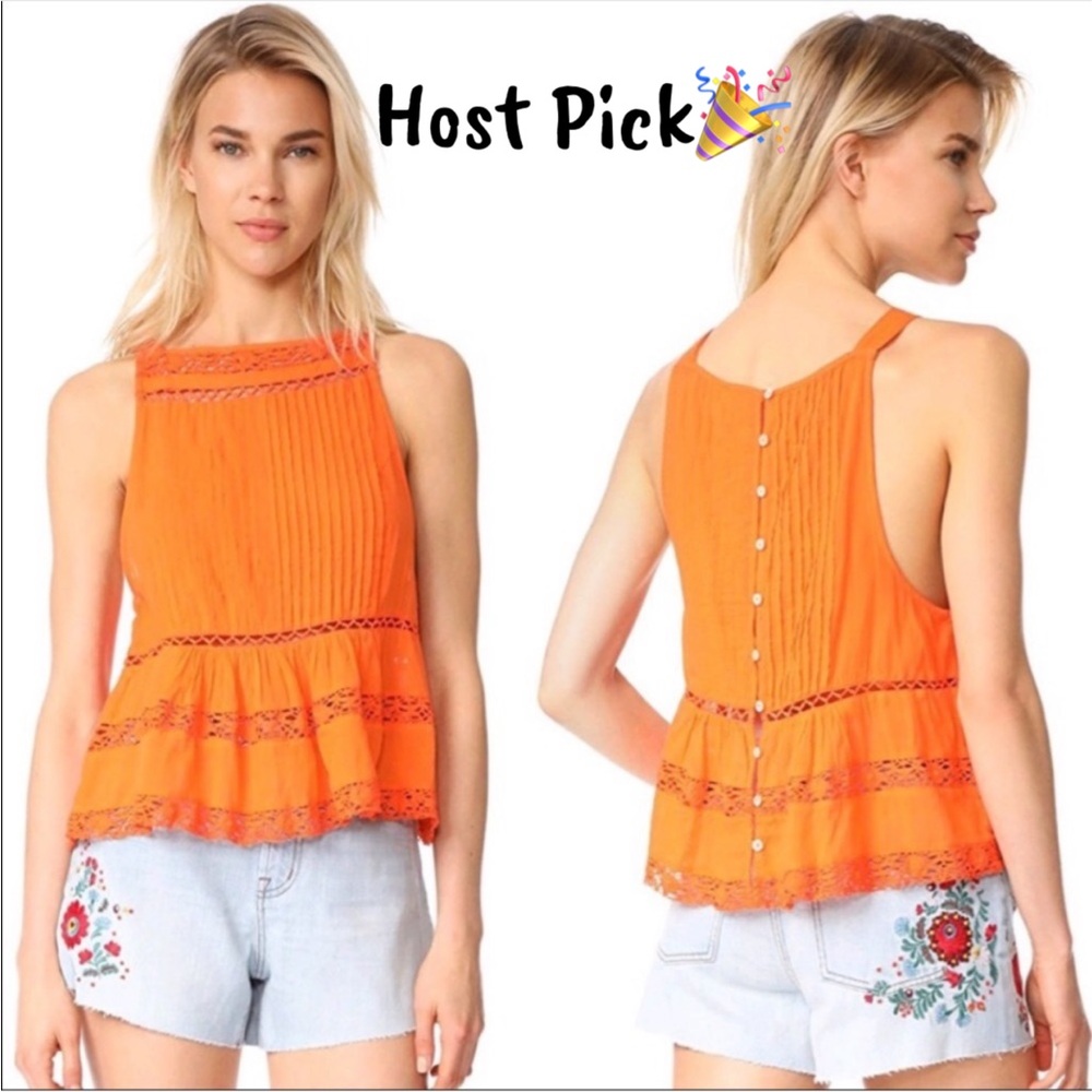 Free People Constant Crush button back top